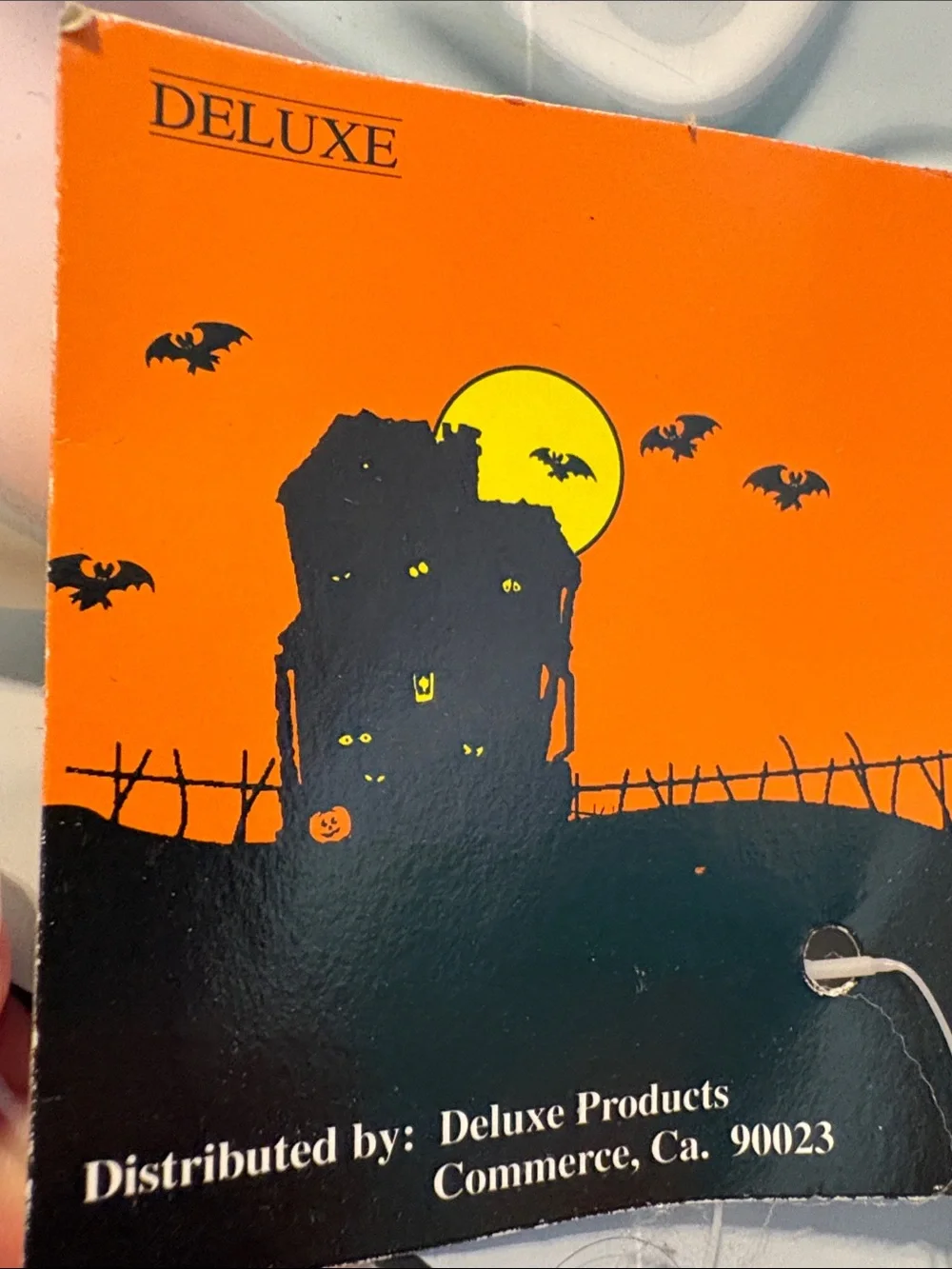 Vintage Halloween Plastic Wicked Witch Face Porch Light Cover Plastic NWT
